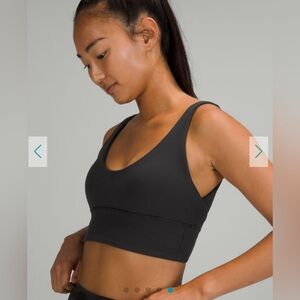 Lululemon Align Reversible Bra Black and Black Gray Camo Size 6